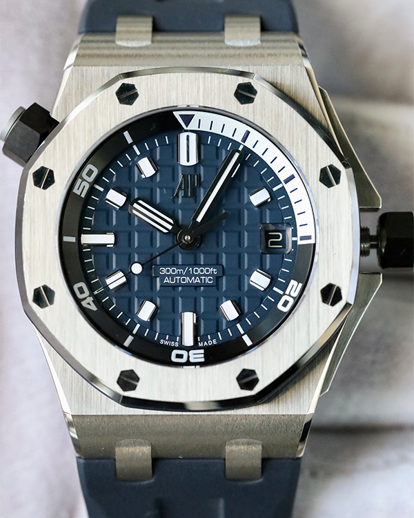 2021 Audemars Piguet Royal Oak Offshore Diver 42MM Blue Dial Rubber St ...