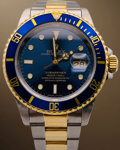 Rolex Submariner Date "Bluesy" 40MM Blue Dial Two-Tone Oyster Bracelet (16613LB)
