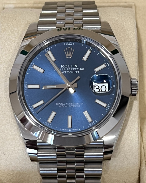 2020 Rolex Datejust 41MM Jubilee Bracelet Oystersteel Blue Dial