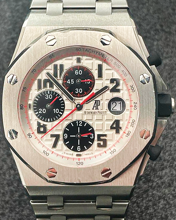 2012 Audemars Piguet Royal Oak Offshore Chronograph 42MM Steel Silver ...