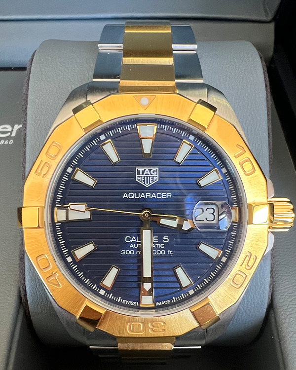 The TAG Heuer Aquaracer goes for gold