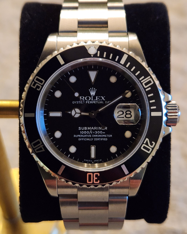 Rolex Submariner Date Oyster Black Dial 16610 Grailzee