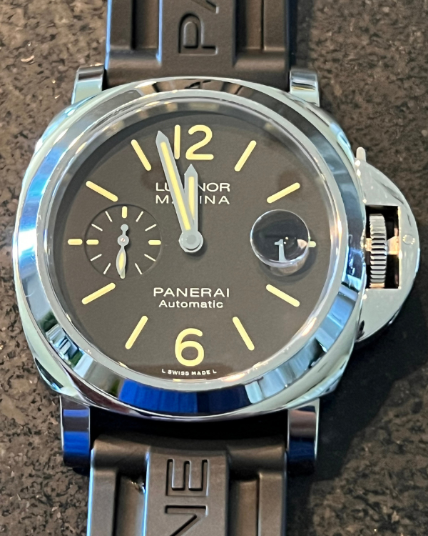 Panerai Luminor Marina Automatic Steel Black Dial PAM01104