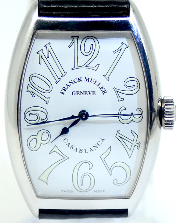 Franck Muller Cintrée Curvex Casablanca 32MM White Dial Leather