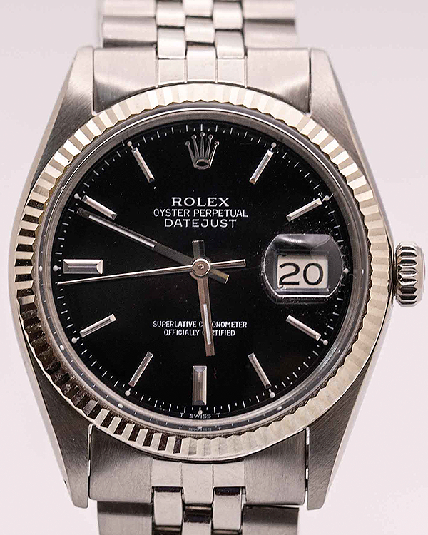 Rolex Datejust 36MM Black Dial Jubilee Bracelet (1601) – Grailzee