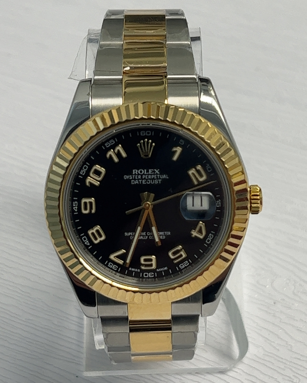 2016 Rolex Datejust II 41MM Black Dial Two Tone Oyster Bracelet