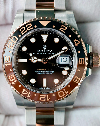 2023 Rolex GMT-Master II "Root Beer" 40MM Black Dial Two-Tone Bracelet (126711CHNR)