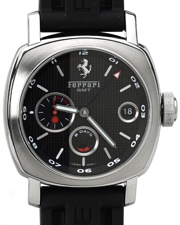 Panerai Ferrrari 8 Days GMT Gran Turismo 45MM Black Dial Rubber