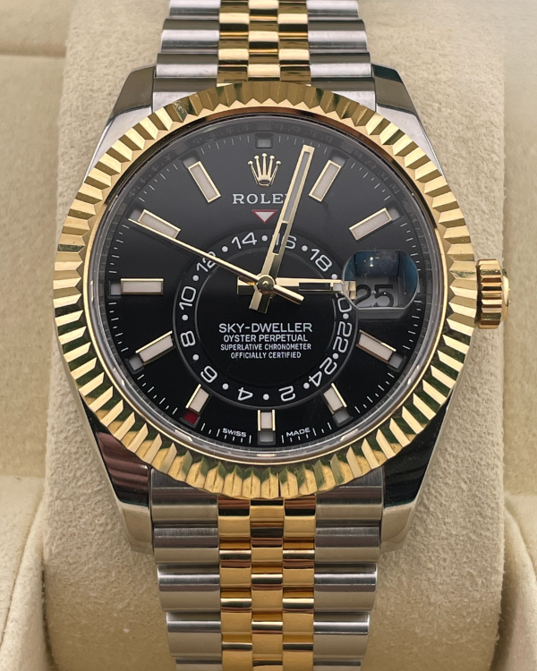 2022 Rolex Sky Dweller 42MM Jubilee Oysterteel and Yellow Gold