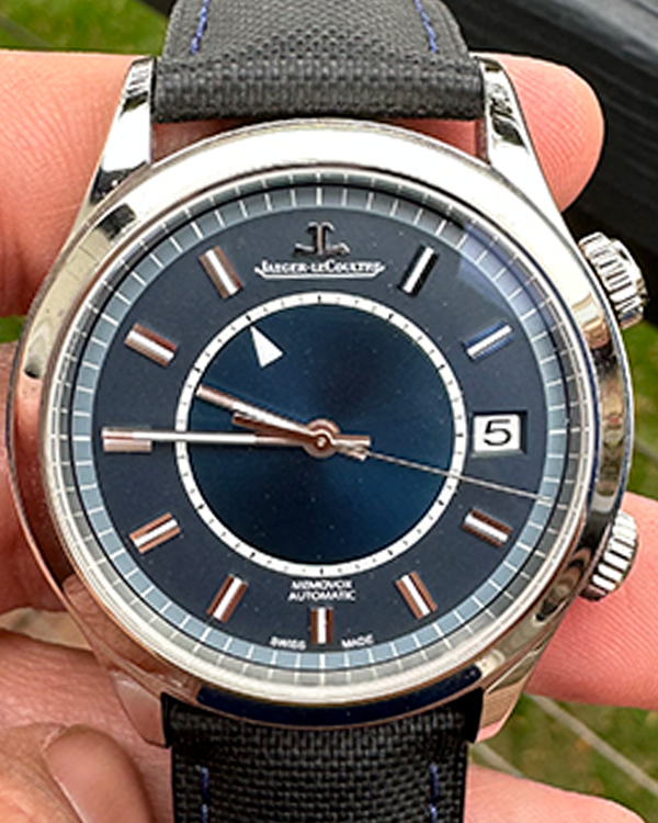 2019 Jaeger-LeCoultre Master Memovox 40MM Blue Dial Textile Strap