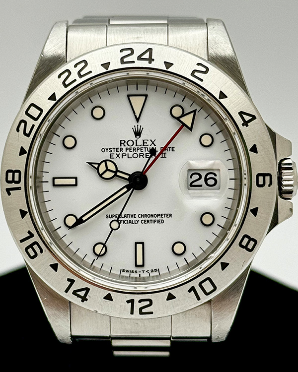 1995 W Serial Rolex Explorer II Chicchi Di Mais Vintage 40MM