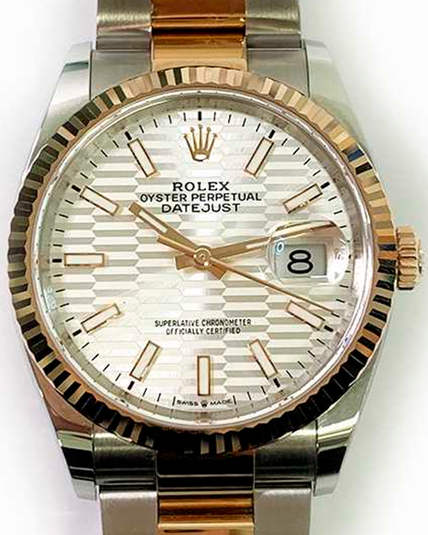 2022 Rolex Datejust 36MM Silver Dial Two Tone Bracelet 126231