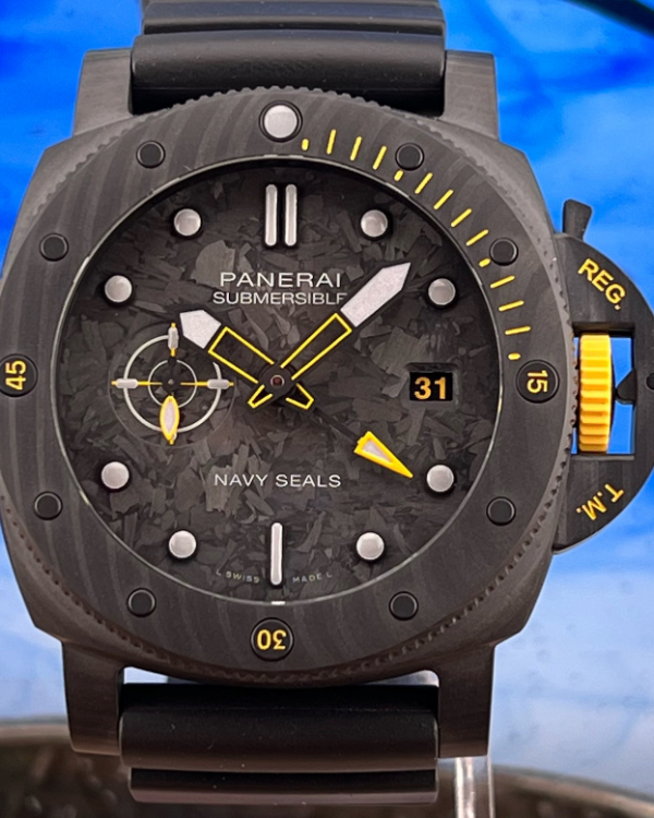 2023 Panerai Luminor Submersible Navy Seals Carbon Black Dial