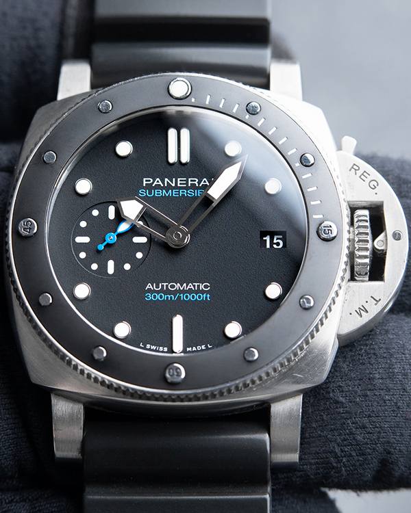 Panerai Luminor Submersible Black Dial Ceramic Bezel Steel Diver 42MM Grailzee