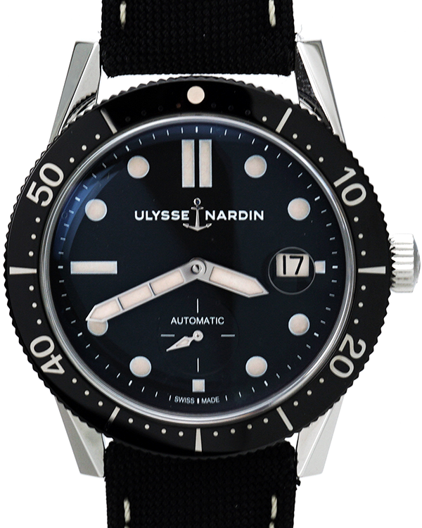 2020 Ulysse Nardin Diver Le Locle 42.2MM Black Dial Textile Strap