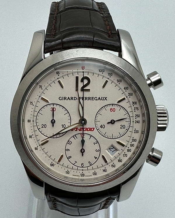 Girard Perregaux Ferrari F1 2000 White Gold Steel White Dial 4956