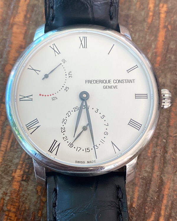 Frederique constant slimline power reserve outlet manufacture