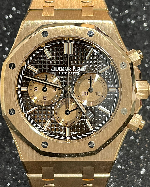Audemars Piguet Royal Oak Chronograph 41MM Rose Gold Chocolate