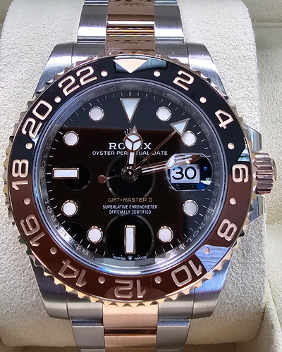 2024 Rolex GMT-Master II "Root Beer" 40MM Black Dial Two-Tone Oyster Bracelet (126711CHNR)