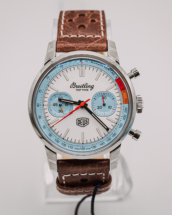 2023 Breitling Top Time Deus Limited Edition Sky Blue Steel White