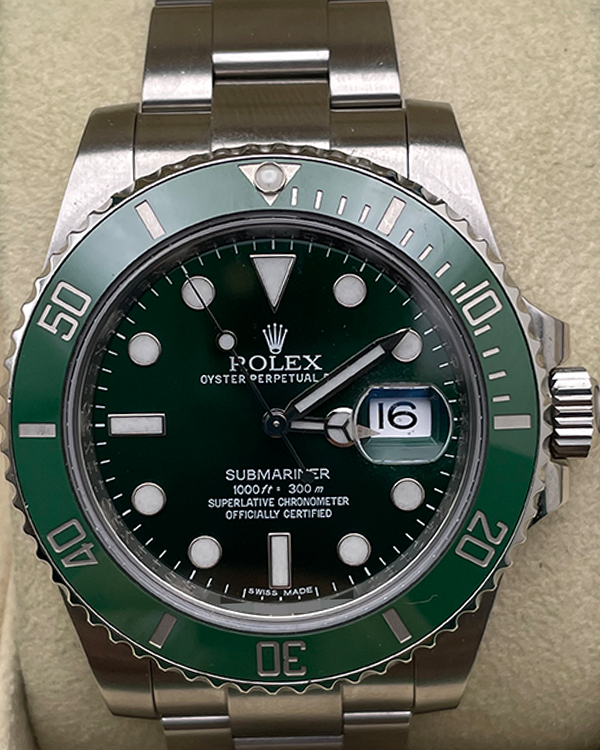Rolex Submariner Date 40mm Stainless Hulk Green 116610LV