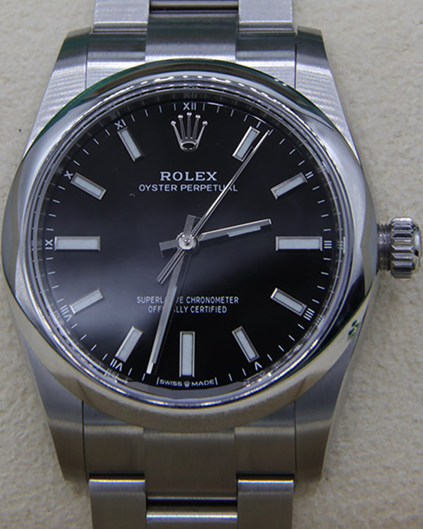 Rolex oyster perpetual 34 on sale black