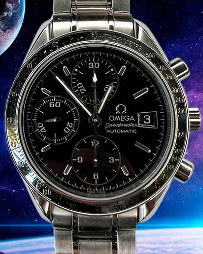 Omega Speedmaster Date 39MM Black Dial Steel Bracelet  (3513.50.00)