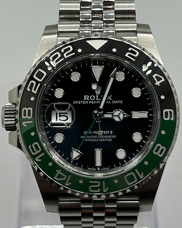 Rolex gmt master ii green clearance dial