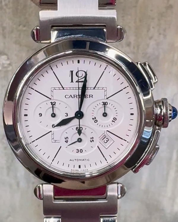 Cartier pasha 42mm clearance chronograph