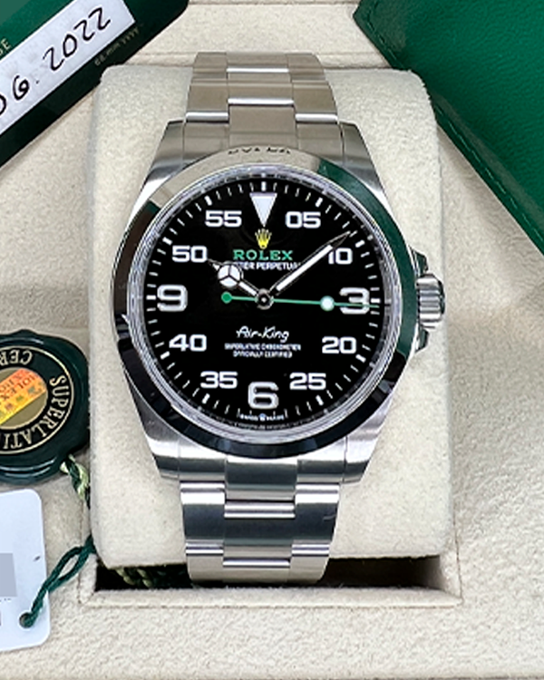 2022 Rolex Air King Oystersteel Black Dial 126900 Grailzee