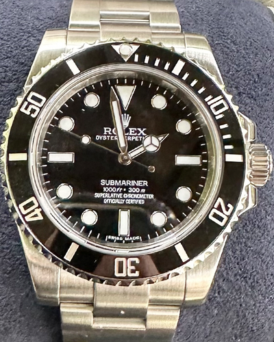 2015 Rolex Submariner No-Date 40MM Black Dial Steel Bracelet (114060)