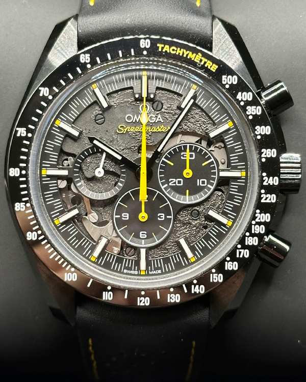 omega speedmaster dark side of the moon black dial