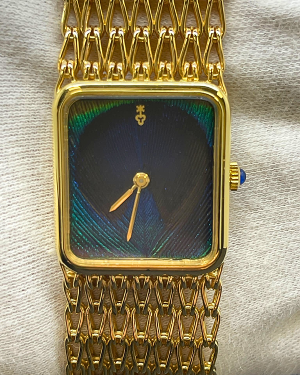 Corum Peacock Feather 35MM Yellow Gold Peacock Feather Dial 27118