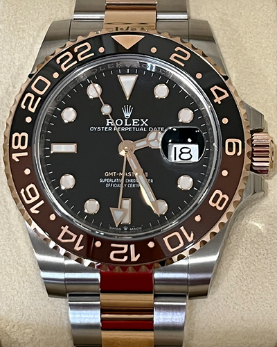 2021 Rolex GMT-Master II "Root Beer" 40MM Black Dial Two-Tone Oyster Bracelet (126711CHNR)