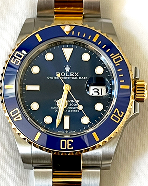 Rolex Submariner Date 41mm Blue Dial Two Tone 126613LB Unworn 2023