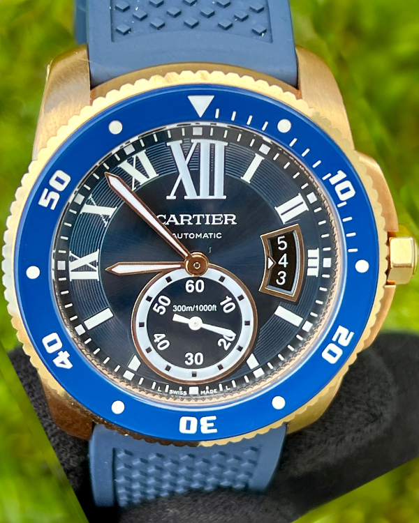 2019 Cartier Calibre de Cartier Diver Rose Gold Blue Dial