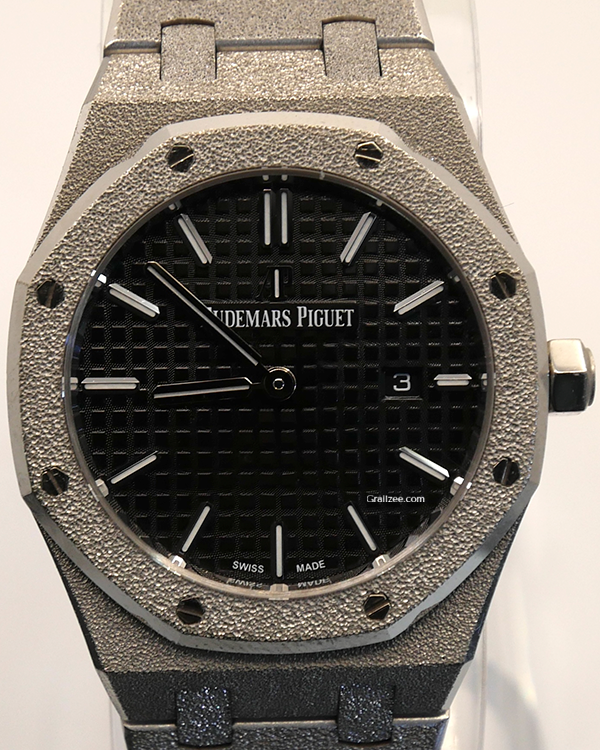Audemars Piguet Royal 33mm Pink Gold Dial Brown Crocodile Leather