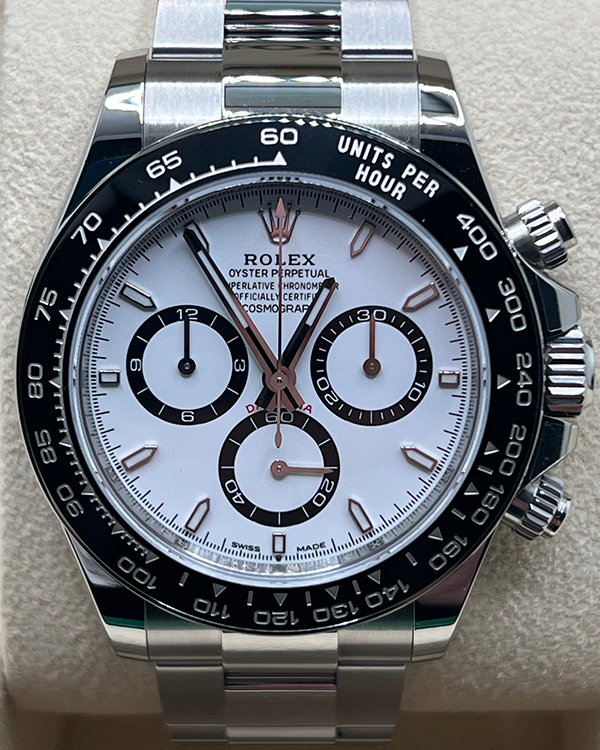 2024 New Release Rolex Cosmograph Daytona Panda 40MM White Dial Oy Grailzee