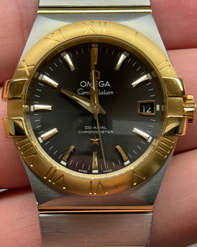 Omega Constellation 35MM Grey Dial Two-Tone Bracelet (123.20.35.20.06.001)