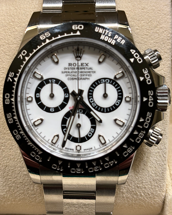 2024 Rolex Cosmograph Daytona "Panda" 40MM White Dial Oyster Bracelet