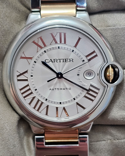 2015 Cartier Ballon Bleu De Cartier 42MM Silver Dial Two-Tone Bracelet (W6920095)