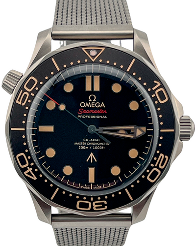 2021 Omega Seamaster Diver 300M "007 No Time to Die" 42MM Brown Dial Titanium Bracelet (210.90.42.20.01.001)