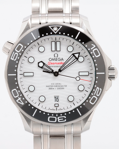 Omega Seamaster Diver 300M 42MM White Dial Steel Bracelet (210.30.42.20.04.001)