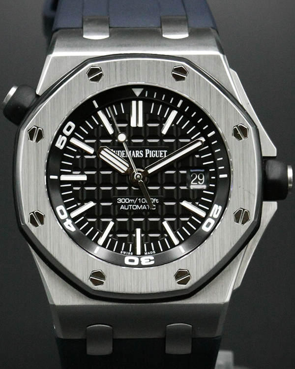 2015 Audemars Piguet Royal Oak Offshore Diver 42MM Black Dial Rubber S ...
