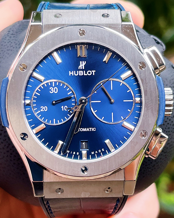 Hublot classic outlet fusion 45mm blue