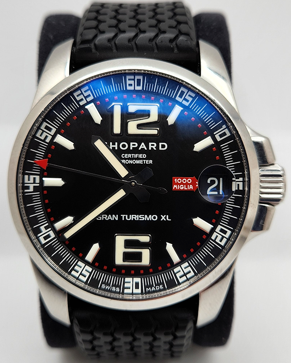 2012 Chopard Mille Miglia Gran Turismo XL 44MM Strap Black Dial