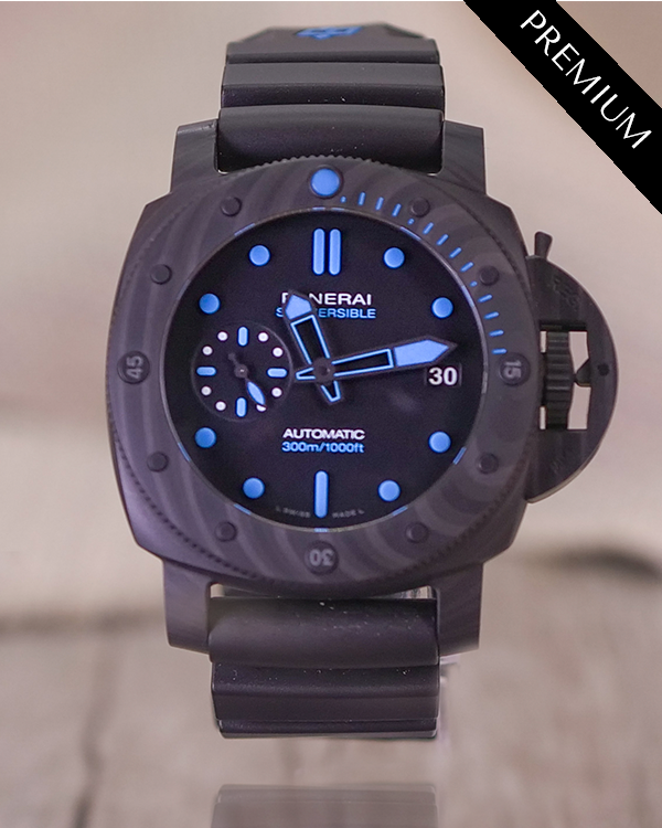 2020 Panerai Luminor Submersible 42MM Black Dial Rubber Strap