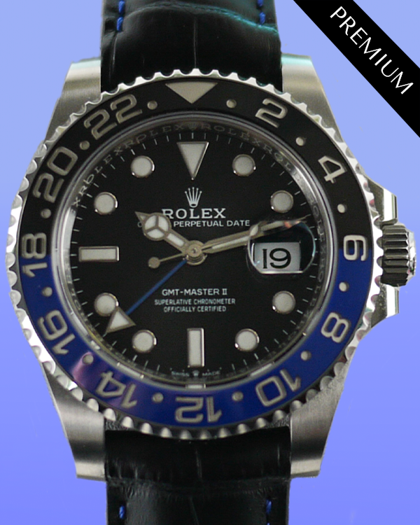 2023 Rolex GMT-Master II 40MM Black Dial Aftermarket Leather Strap