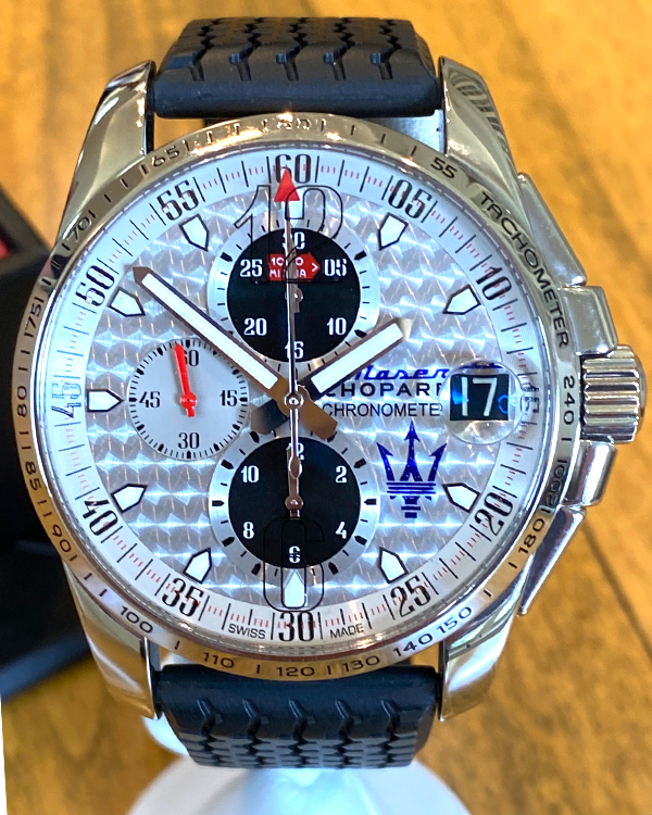 世界1枚　バネブー　レジェンド　ミラー　アンリミテッド　L3 PSA9 Chopard Mille Miglia GT XL Chronograph 44MM Refinished Silver Dial