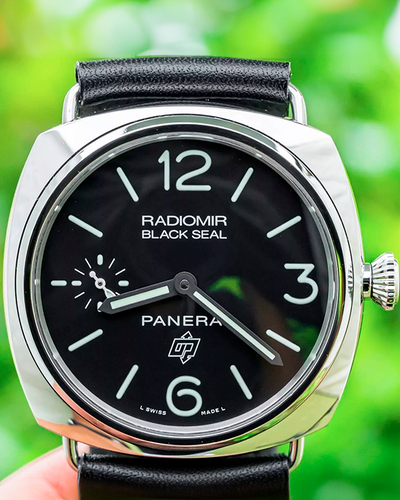 2017 Panerai Radiomir Black Seal 45MM Black Dial Leather Strap (PAM00380)